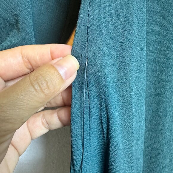 Lulus Absolutely Adored Maxi Dress Womens Small Green Chiffon Glam Wedding - Picture 12 of 13